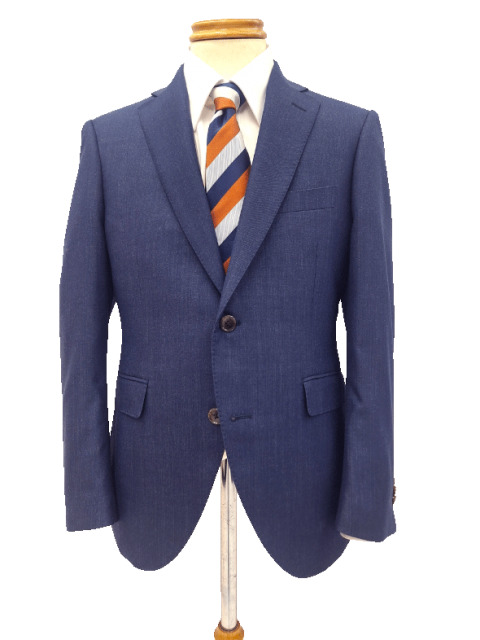 尾州スーツ/ジーンズライク/2つボタンノータック/スリムスタイルスーツ