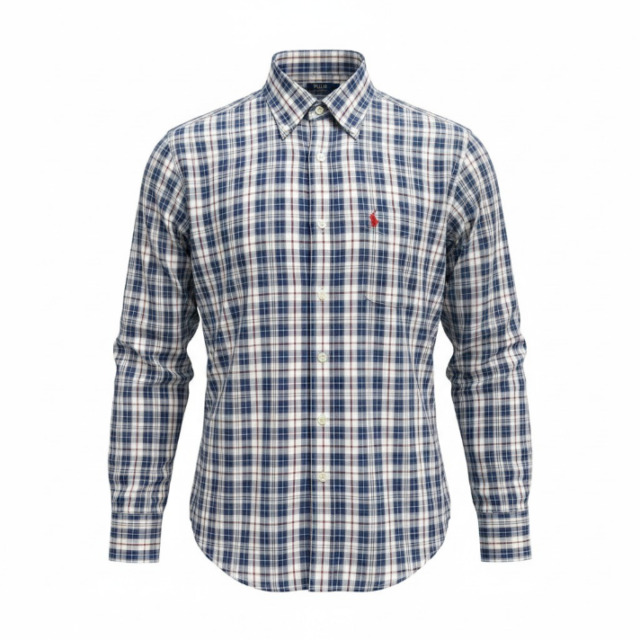 POLO BCS ポロビシーエス長袖 カジュアルシャツ 綿100％ボタンダウン メンズファッション/タータンチェック/