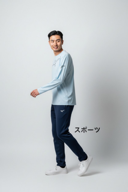 MIZUNO/極薄クールクルーネックロングＴシャツ/吸汗速乾///スポーツ/ミント・グレー・ネイビー3色展開/Ｓ．Ｍサイズのみ